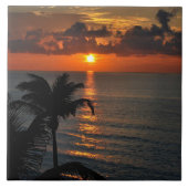 Cancun Zonsondergang Tegeltje (Voorkant)