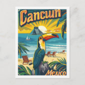 Cancuun Mexico Vintage Beroemde Reisplaats Briefkaart (Voorkant)