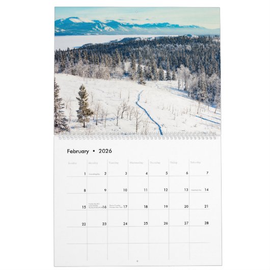 Canda 2020, Yukon & Back East, Fotokalender Kalender (Feb 2026)