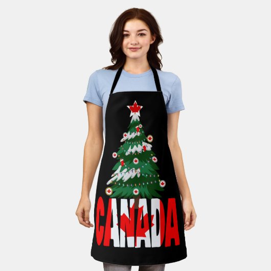 Canda Christmas Canadian Xmas Tree  Schort (Gedragen)