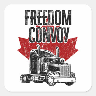 Canda Freedom Convoy 2022 Vierkante Sticker