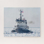 Candace Elise Tugboat in Ice Legpuzzel (Horizontaal)