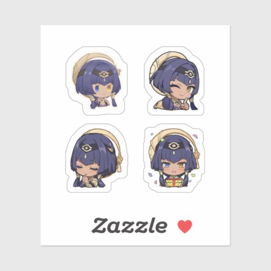 Candace Genshin Impact 4 stuks stickerblad Extra Sticker (Vel)