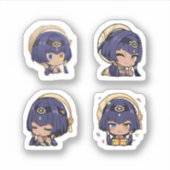 Candace Genshin Impact 4 stuks stickerblad Extra Sticker (Voorkant)