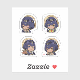 Candace Genshin Impact 4 stuks stickerblad Sticker