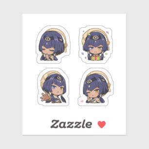 Candace Genshin Impact 4 stuks stickerblad Sticker