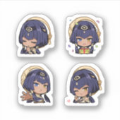 Candace Genshin Impact 4 stuks stickerblad Sticker (Voorkant)
