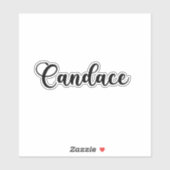 Candace Naam - Handgeschreven kalligrafie Sticker (Vel)