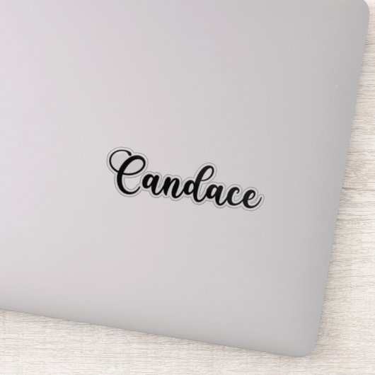Candace Naam - Handgeschreven kalligrafie Sticker (Detail)