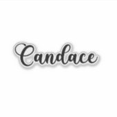 Candace Naam - Handgeschreven kalligrafie Sticker (Voorkant)