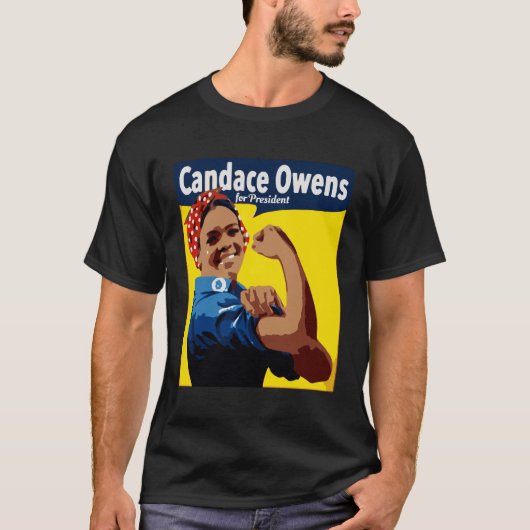 Candace Owens For President 2024 T-shirt (Voorkant)