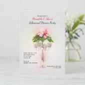 Candelabra Diner Uitnodigingen (Staand voorkant)