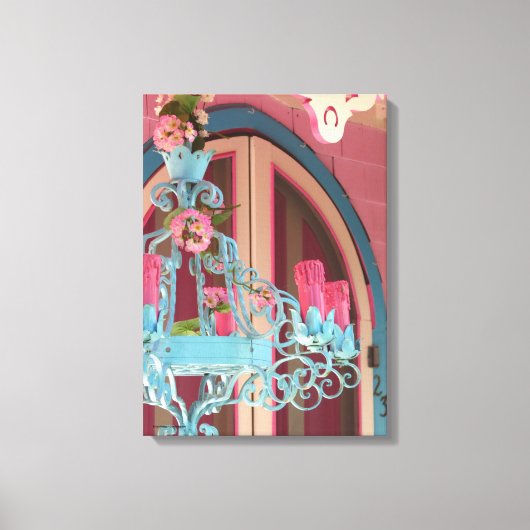 Candelabra en roze - Martha's wijngaard Canvas Afdruk (Voorkant)