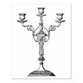 Candelabra Rubber Art Stamp Rubberstempel (Afrduk)