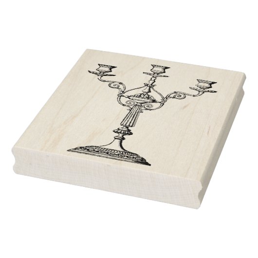 Candelabra Rubber Art Stamp Rubberstempel (Stempel)