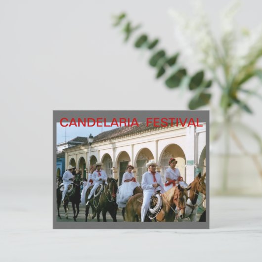 CANDELARIA FESTIVAL BRIEFKAART (Staand voorkant)