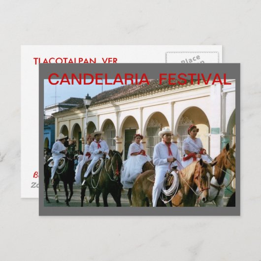 CANDELARIA FESTIVAL BRIEFKAART (Voorkant / Achterkant)