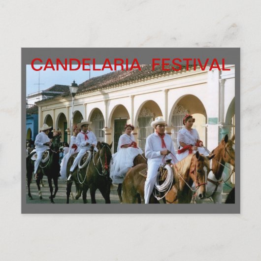 CANDELARIA FESTIVAL BRIEFKAART (Voorkant)
