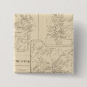 Candia, Epping Vierkante Button 5,1 Cm (Voorkant)