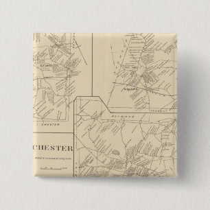 Candia, Epping Vierkante Button 5,1 Cm