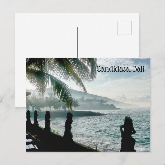 Candidasa Beach, Bali Feestdagenkaart (Voorkant / Achterkant)