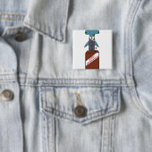 Candidate Hammerstein-toets Vierkante Button 5,1 Cm (In situ)