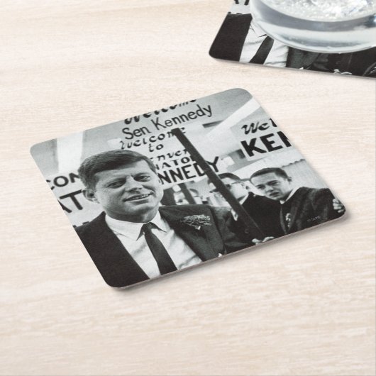 Candidate Kennedy Kartonnen Onderzetters (Schuin)