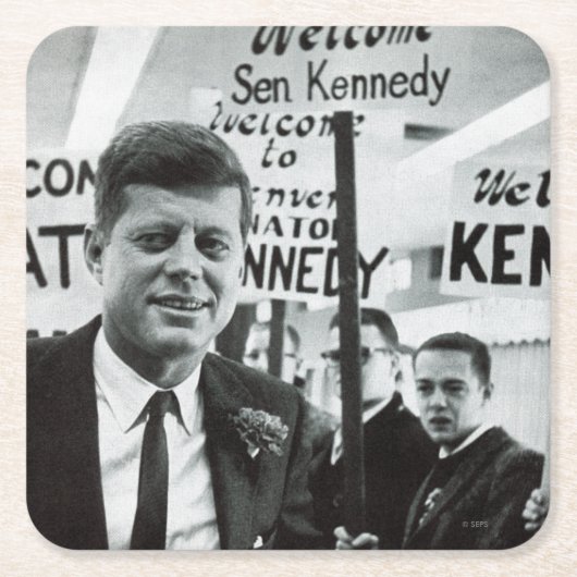 Candidate Kennedy Kartonnen Onderzetters (Voorkant)
