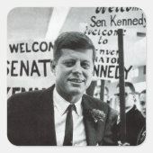 Candidate Kennedy Vierkante Sticker (Voorkant)