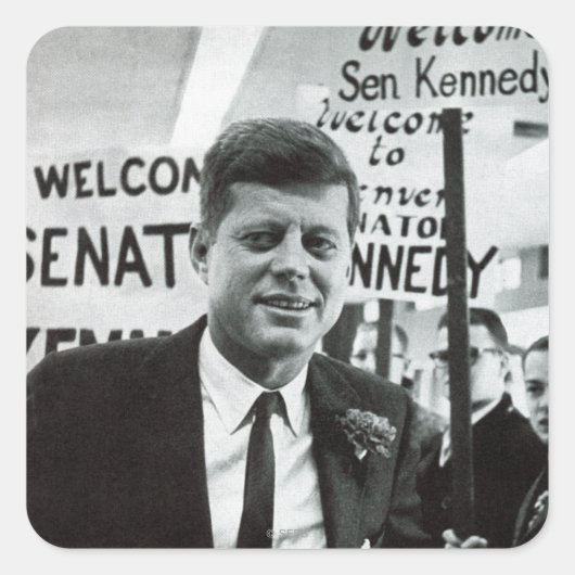 Candidate Kennedy Vierkante Sticker (Voorkant)