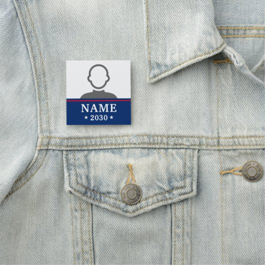 Candidate name political election campaign photo naamplaatje (In situ)