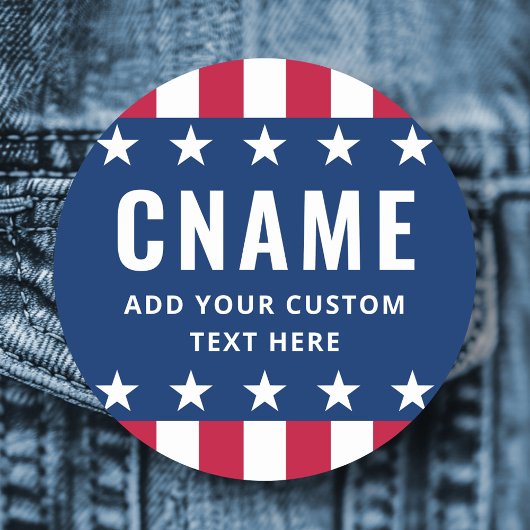 Candidate name slogan political election campaign naamplaatje