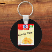 Candied Ginger Condiment Holiday Sce Group Costume Sleutelhanger (Voorkant)