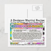 Candied Pecan Martini Recept Briefkaart (Voorkant / Achterkant)