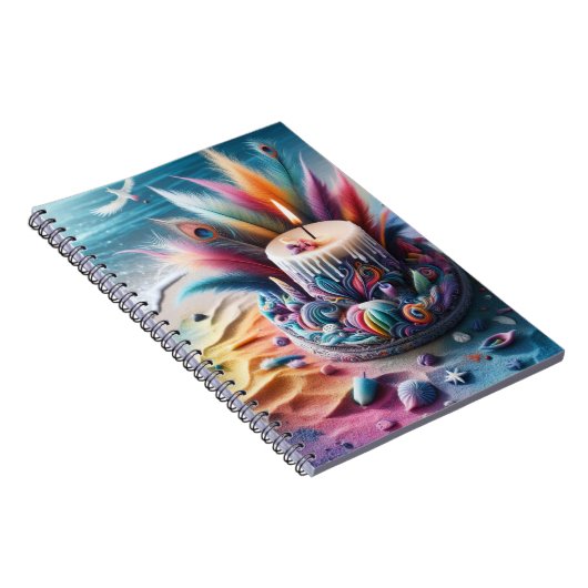 Candle Beach Feather Notitieboek (Rechterzijde)