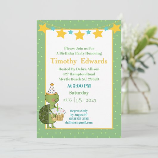 Candle Birthday Kaart (Staand voorkant)