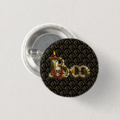 Candle Boo Halloween Knop Ronde Button 3,2 Cm (Voorkant /achterkant)