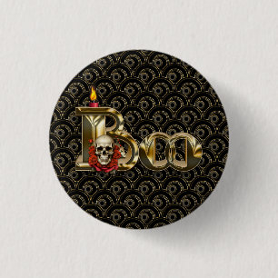 Candle Boo Halloween Knop Ronde Button 3,2 Cm
