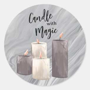 Candle Business logo Sticker