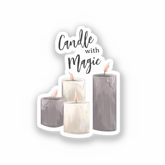 Candle Business logo Sticker (Voorkant)