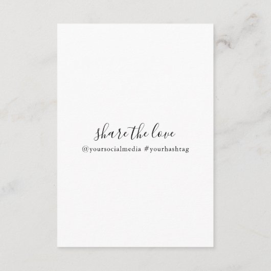 Candle Care Dank u Verpakking Kaart (Achterkant)