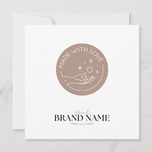 Candle Care Instructions Kaart (Achterkant)