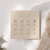 Candle Care Kaart dank u kaart instructie Kaart