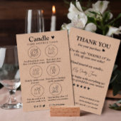 Candle Care Kraft Paper | Aangepaste Logo Hartelij Visitekaartje