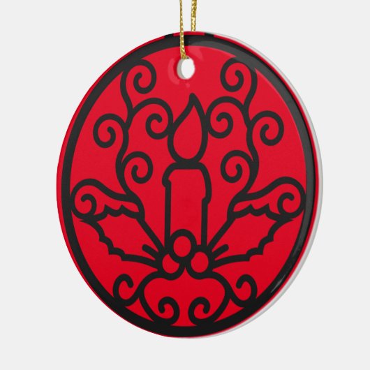 Candle Christmas Tree Ornament (Links)