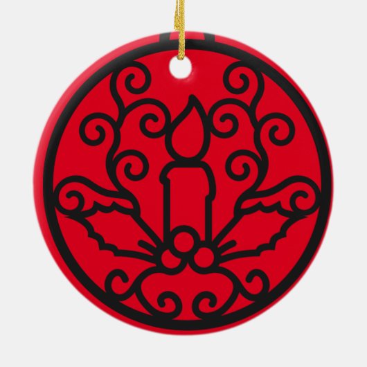 Candle Christmas Tree Ornament (Achterkant)