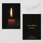 Candle Flame ATC Visitekaartje (Voorkant / Achterkant)