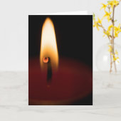 Candle Flame Blank Wenskaart Kaart (Gele Bloem)