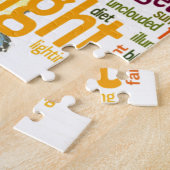 Candle Flame Word Cloud Art Print Legpuzzel (Zijkant)