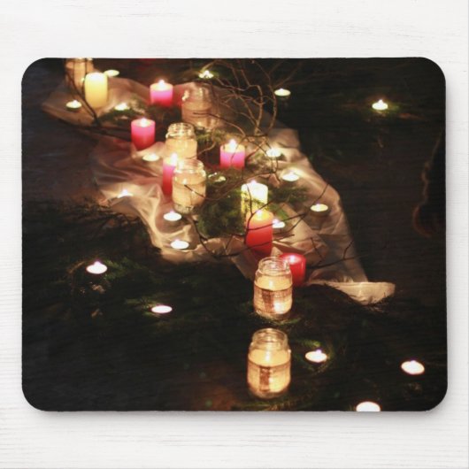 Candle Glow Mousepad beroemd gemaakt door Sotniche Muismat (Voorkant)